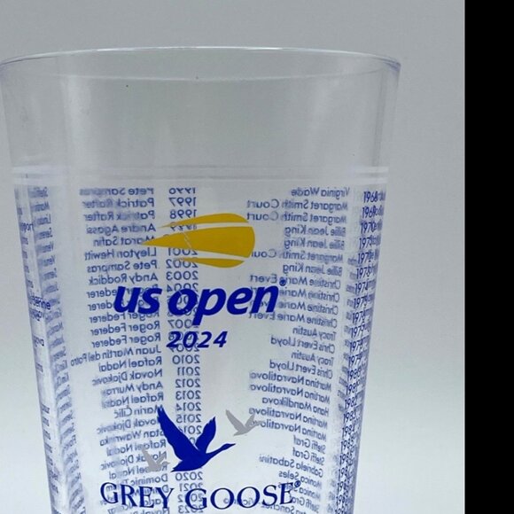 2024 US Open Tennis 🎾 Honey Deuce Grey Goose Plastic Glass Cup Tumbler SOUVENIR - Picture 7 of 11